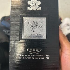 Creed Aventus Black and Silver Fragrance Box